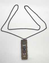 Load image into Gallery viewer, Rocks and Wood Frame Necklace