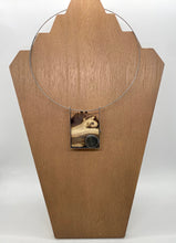 Load image into Gallery viewer, Burl Slice and Rock Pendant