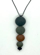 Load image into Gallery viewer, Big inverted Stacked Rock Necklace