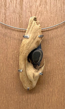 Load image into Gallery viewer, Driftwood Knot and Rock Pendant