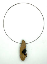 Load image into Gallery viewer, Driftwood Knot and Rock Pendant