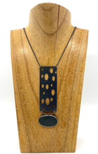 Load image into Gallery viewer, Rectangle and Rock Necklace