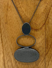 Load image into Gallery viewer, Silver and Rock Stack Necklace