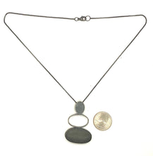 Load image into Gallery viewer, Silver and Rock Stack Necklace