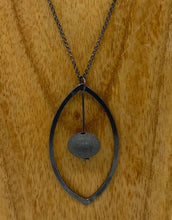 Load image into Gallery viewer, Rock in Leaf Necklace