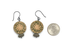 Load image into Gallery viewer, Wood & Rock Earrings