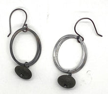 Load image into Gallery viewer, Flattened Ovals Rock Earrings