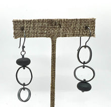 Load image into Gallery viewer, Mis matched rock oval earrings