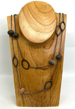 Load image into Gallery viewer, Long Leaf and Rock Necklace