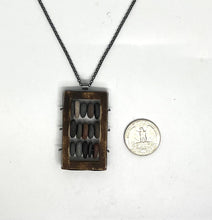 Load image into Gallery viewer, Wood Abacus Frame Necklace