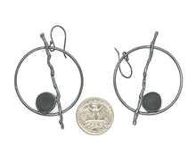 Load image into Gallery viewer, Twig and Rock Hoop Earrings