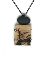Load image into Gallery viewer, Rock and Lightning Wood necklace