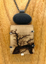 Load image into Gallery viewer, Rock and Lightning Wood necklace