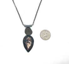 Load image into Gallery viewer, Rock and Copper Ore Bezel Set Necklace