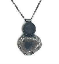 Load image into Gallery viewer, Rock and Amethyst slice necklace