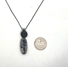 Load image into Gallery viewer, Rock and Dendritic Agate Bezel Set Necklace