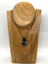 Load image into Gallery viewer, Rock and Amethyst slice necklace