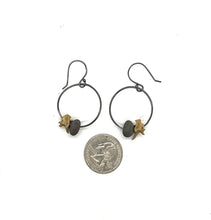 Load image into Gallery viewer, Rock and Bone Hoop Earrings
