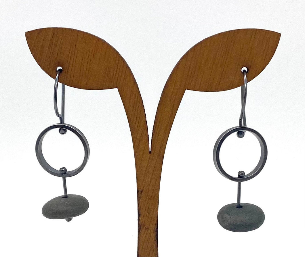 Circle Rock Earrings