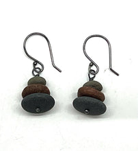 Load image into Gallery viewer, Stacked Rock Earrings
