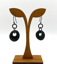 Load image into Gallery viewer, Rock Earrings with Silver Ring.
