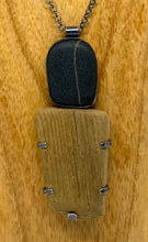 Load image into Gallery viewer, Rock and driftwood necklace
