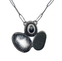Load image into Gallery viewer, Rock, shell &amp; enamel necklace
