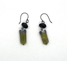 Load image into Gallery viewer, Rock and Lichen Hexagon Earrings

