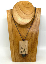 Load image into Gallery viewer, Carved Wood and Rock Necklace
