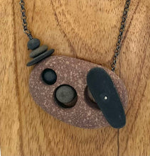 Load image into Gallery viewer, Rock in Rock Toggle Rock Necklace
