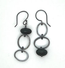 Load image into Gallery viewer, Mis matched rock oval earrings
