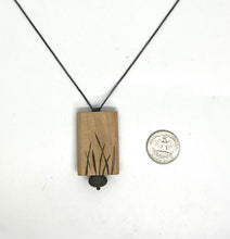 Load image into Gallery viewer, Carved Wood and Rock Necklace
