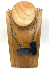 Load image into Gallery viewer, Rock and Petrified Wood Twig necklace
