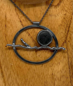 Rock Oval Stick Necklace