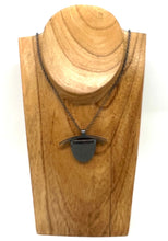 Load image into Gallery viewer, Curved Stick and Stone Necklace
