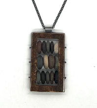 Load image into Gallery viewer, Wood Abacus Frame Necklace
