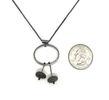Load image into Gallery viewer, Oval with 2 Rocks Necklace

