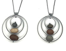 Load image into Gallery viewer, Triple Circle Rock Necklace
