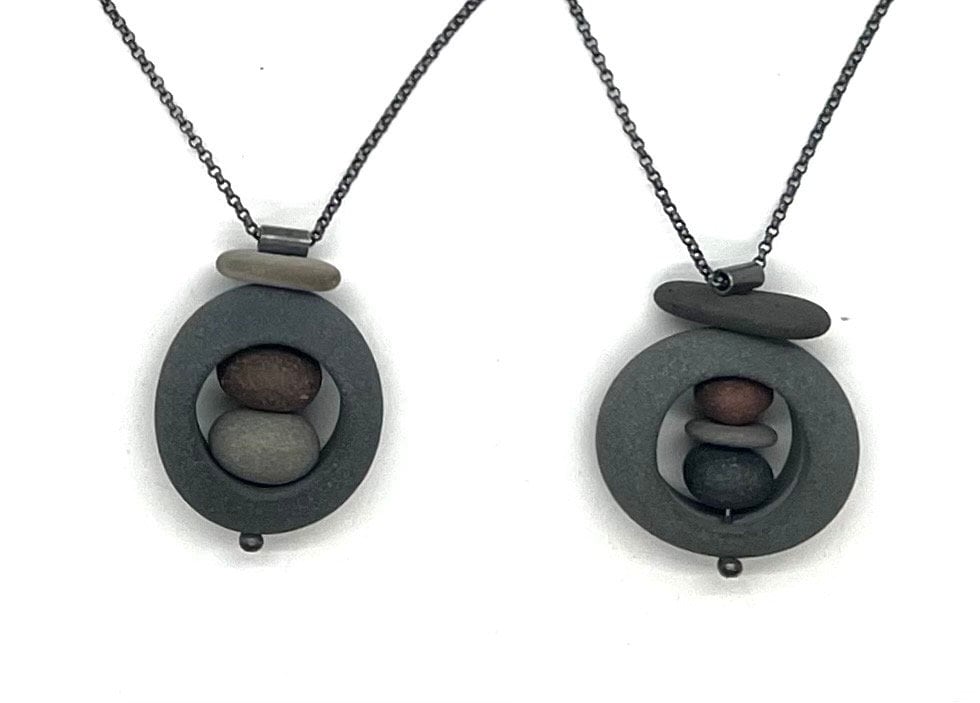 Small 1 Hole Rock in Rock Necklace