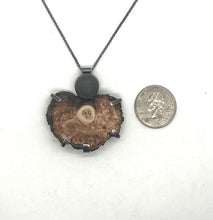 Load image into Gallery viewer, Rock and Burl Wood necklace
