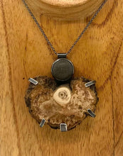 Load image into Gallery viewer, Rock and Burl Wood necklace
