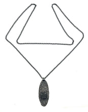 Load image into Gallery viewer, Silver Dust Prong Set Rock Necklace
