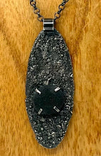 Load image into Gallery viewer, Silver Dust Prong Set Rock Necklace
