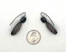 Load image into Gallery viewer, Fordite and Rock Earrings
