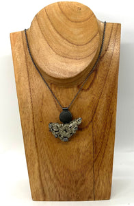 Rock and Pyrite Necklace