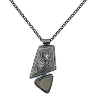 Load image into Gallery viewer, Rock and Fordite necklace
