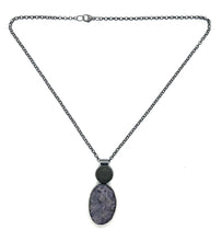 Load image into Gallery viewer, Rock and Grape Agate Bezel Set Necklace
