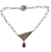 Load image into Gallery viewer, Rock and Lace Agate Necklace

