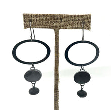 Load image into Gallery viewer, Rock and Oval Earrings
