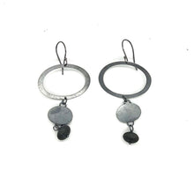 Load image into Gallery viewer, Rock and Oval Earrings
